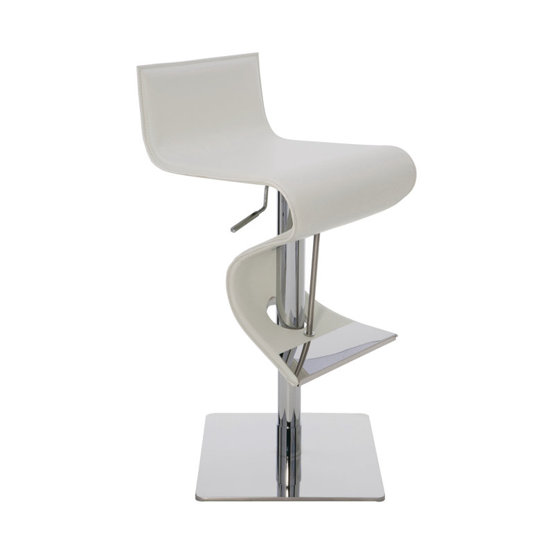 Nuevo Portland Adjustable Height Bar Stool & Reviews Wayfair